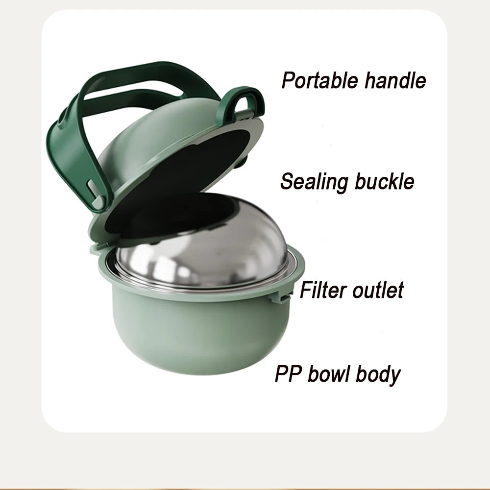 Portable Foldable Pet Bowl | Dual Feeding & Water Bowl for Dogs & Cats – Outdoor, Travel & Hiking