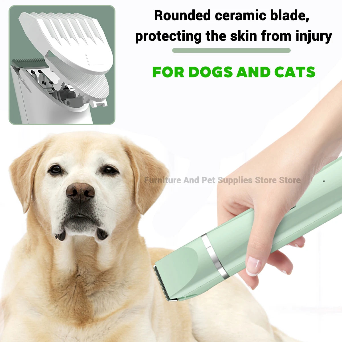 4-in-1 Professional Pet Grooming Trimmer | Low Noise Waterproof Dog & Cat Hair Clipper.