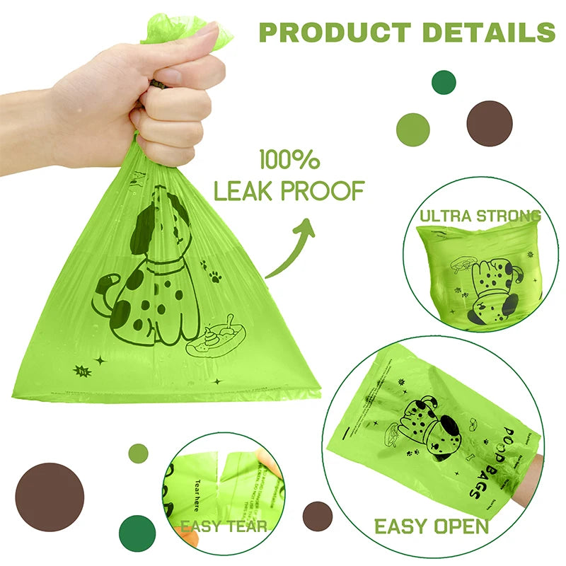 Biodegradable Dog Poop Bags | Lavender Scented, Extra Thick & Leakproof with Holder & Dispenser